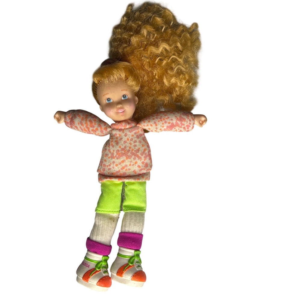 Vintage 1990 Galoob Baby Face Melissa So Sweet Doll Neon Outfit 6 inch Blonde